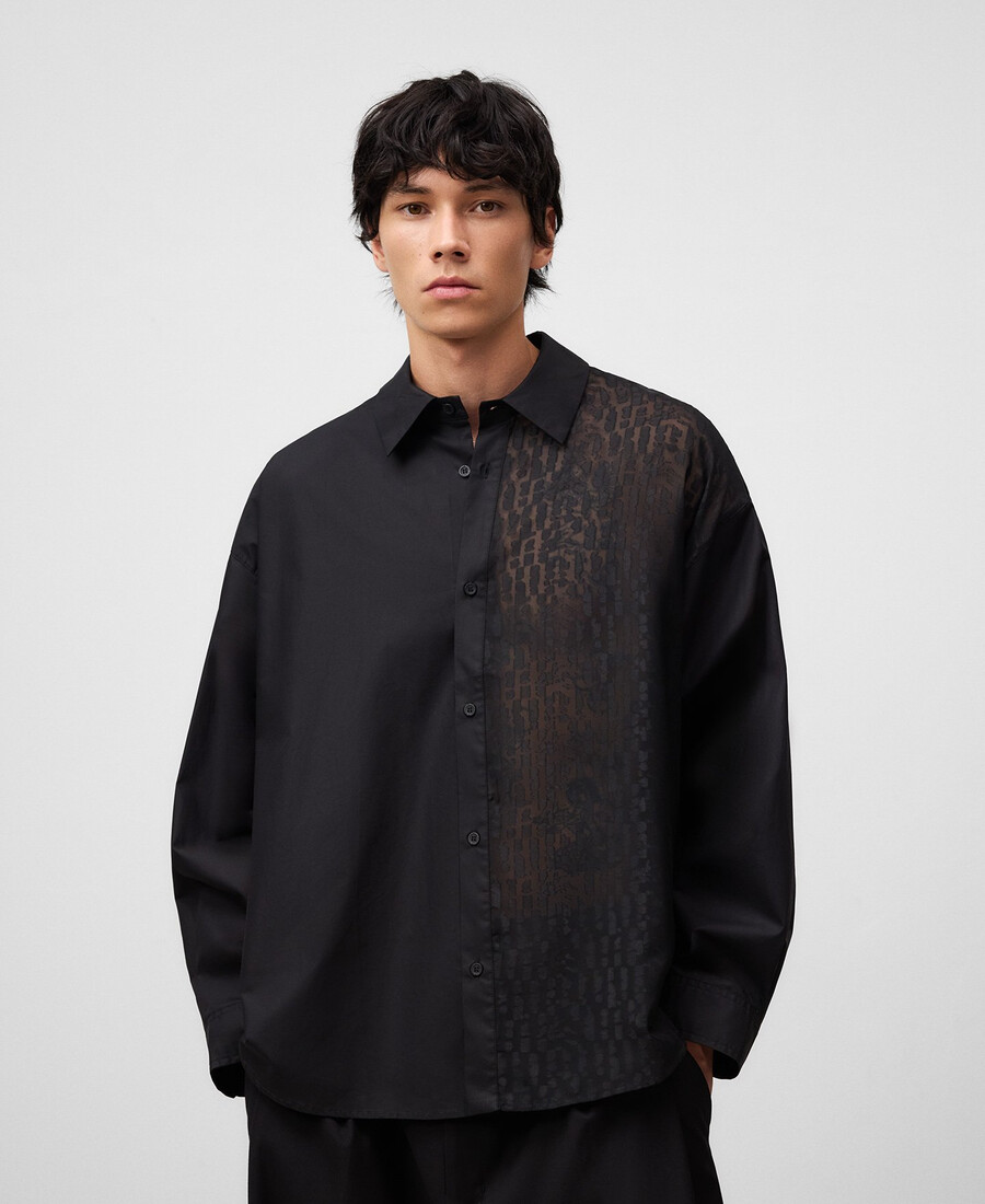camicia oversize devorè da uomo