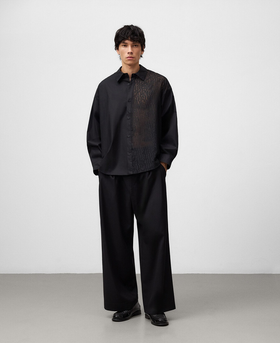 camicia oversize devorè da uomo