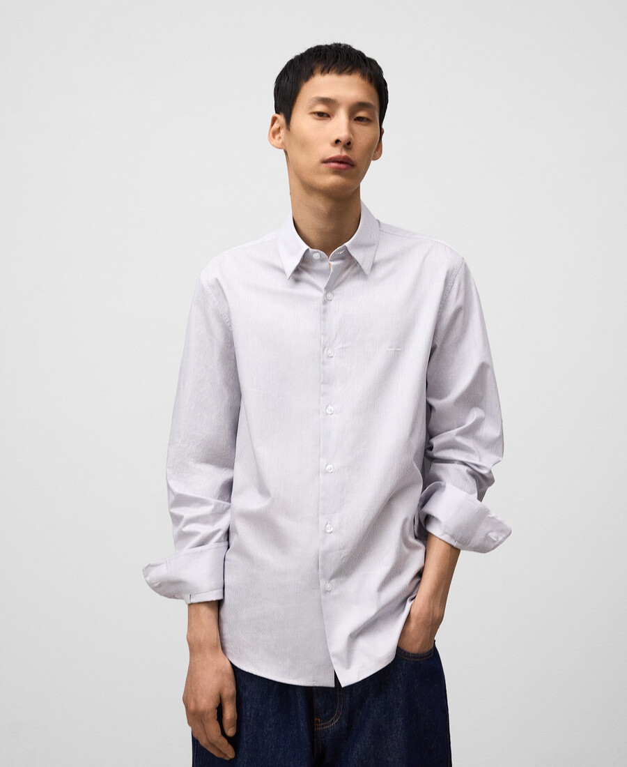 camicia uomo regular fit microfantasia