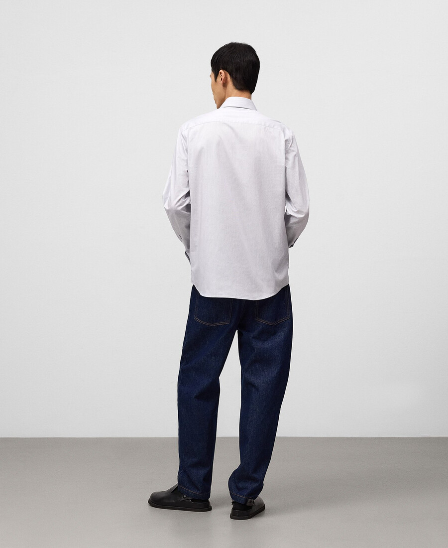 camicia uomo regular fit microfantasia
