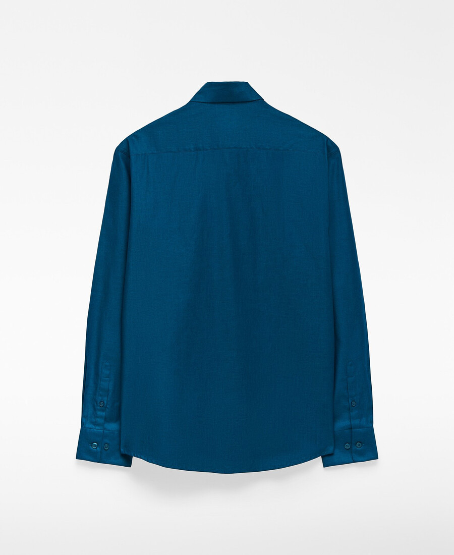 camicia da uomo con colletto alla francese vestibilità regolare