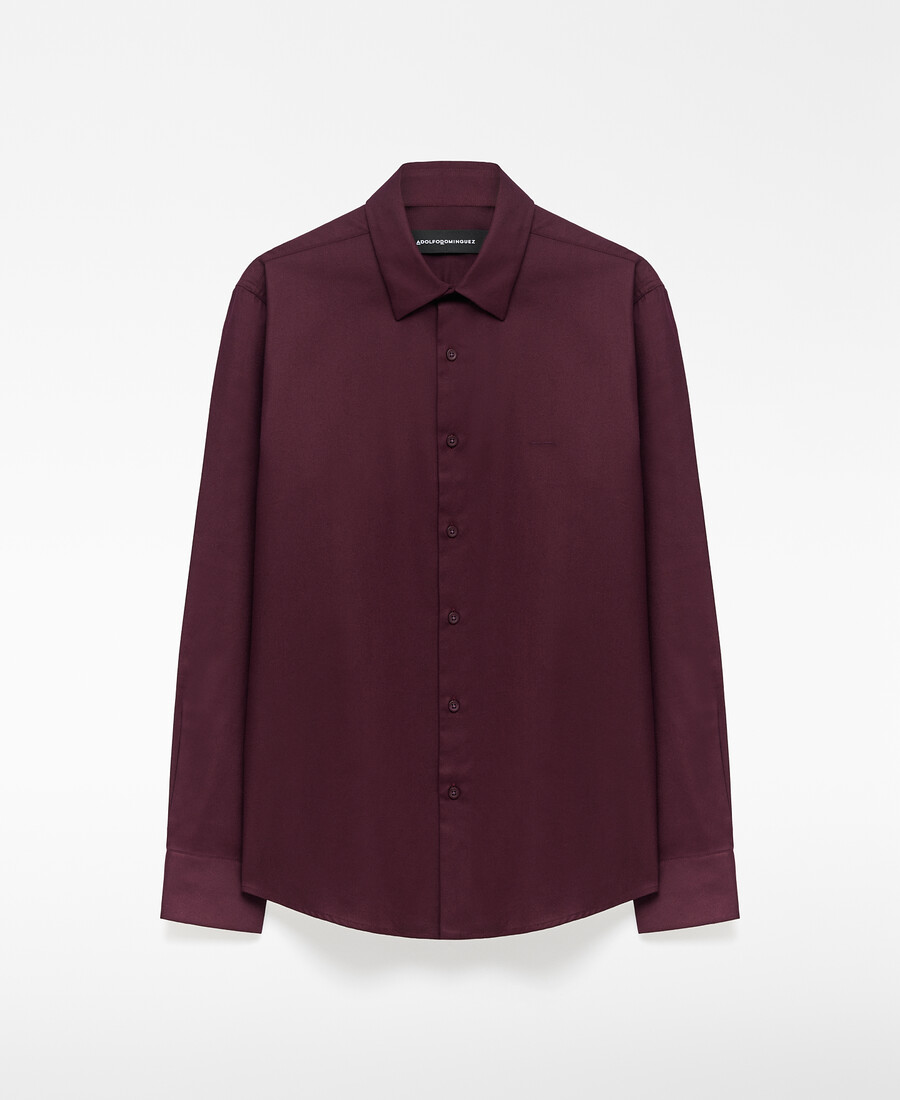 camicia da uomo in cotone biologico con collo alla francese
