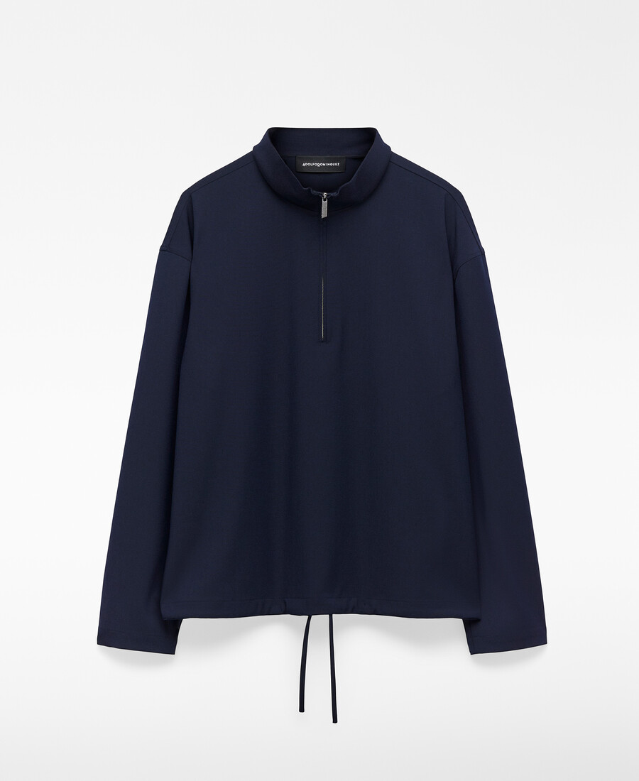 camicia da uomo con zip vestibilità comoda