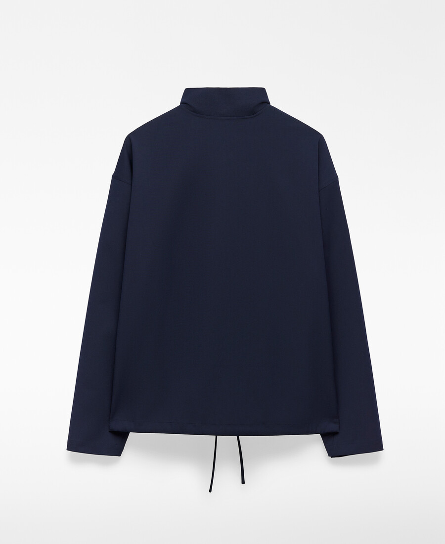 camicia da uomo con zip vestibilità comoda