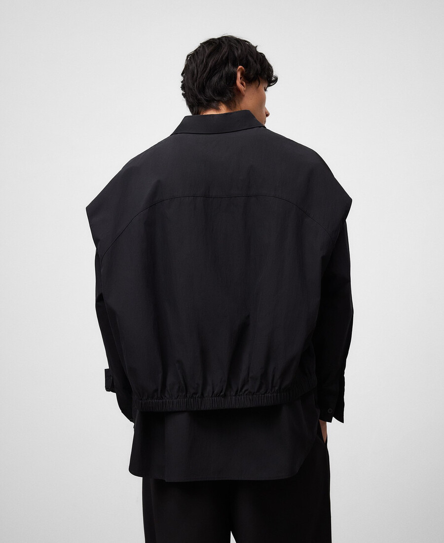 camicia oversize con pannello posteriore uomo