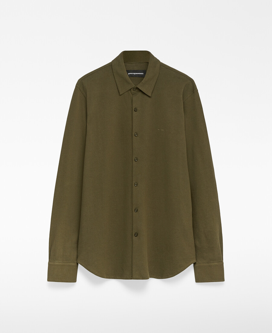 camicia da uomo in maglia piquet dalla vestibilità regolare.