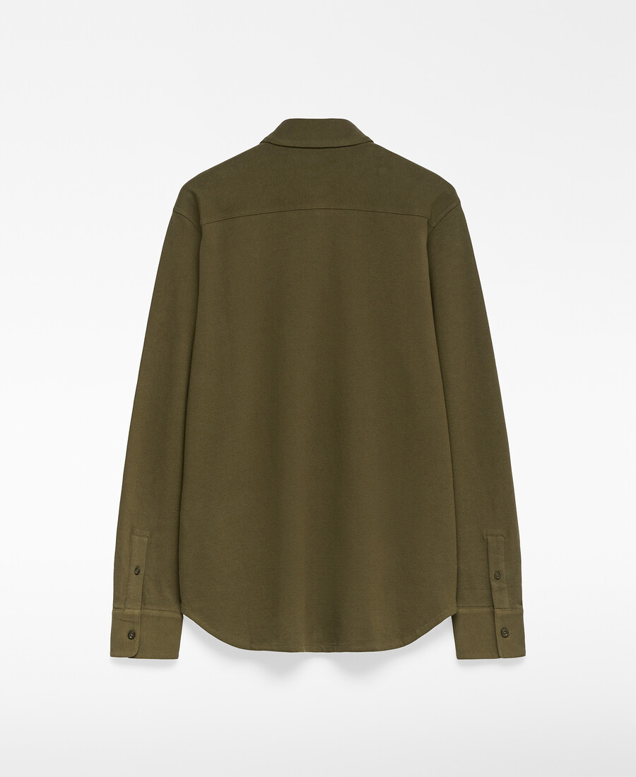 camicia da uomo in maglia piquet dalla vestibilità regolare.