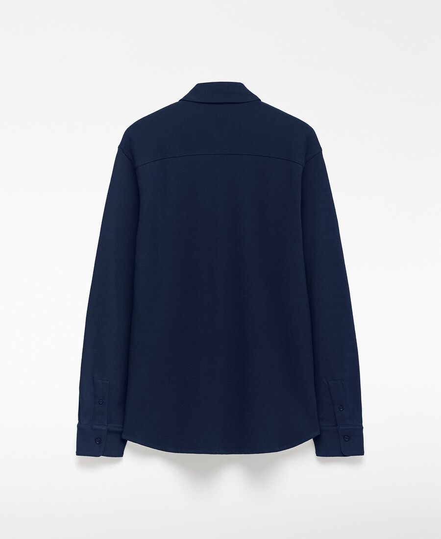 camicia da uomo in cotone biologico con collo alla francese