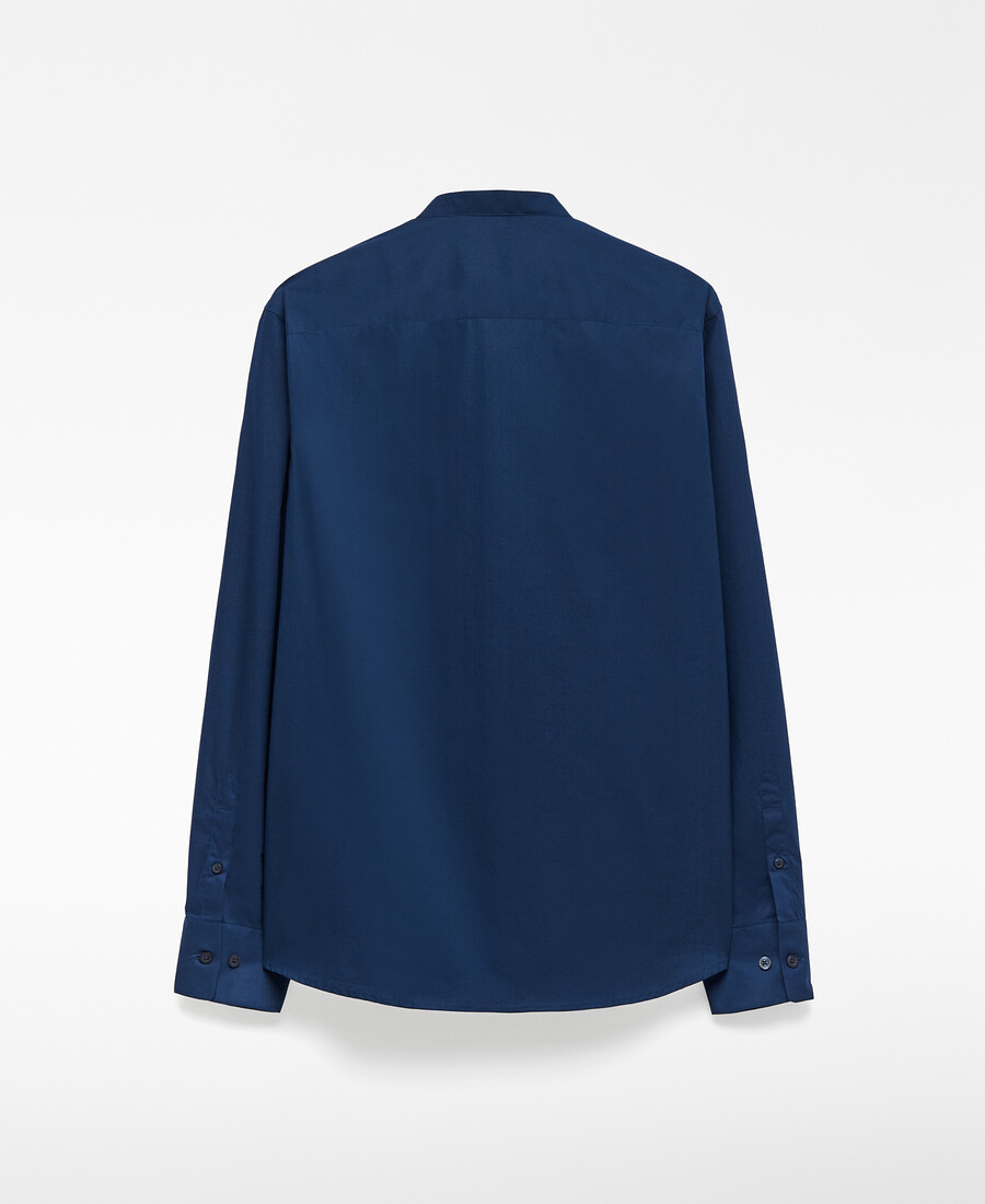 camicia uomo con colletto alla coreana vestibilità regolare