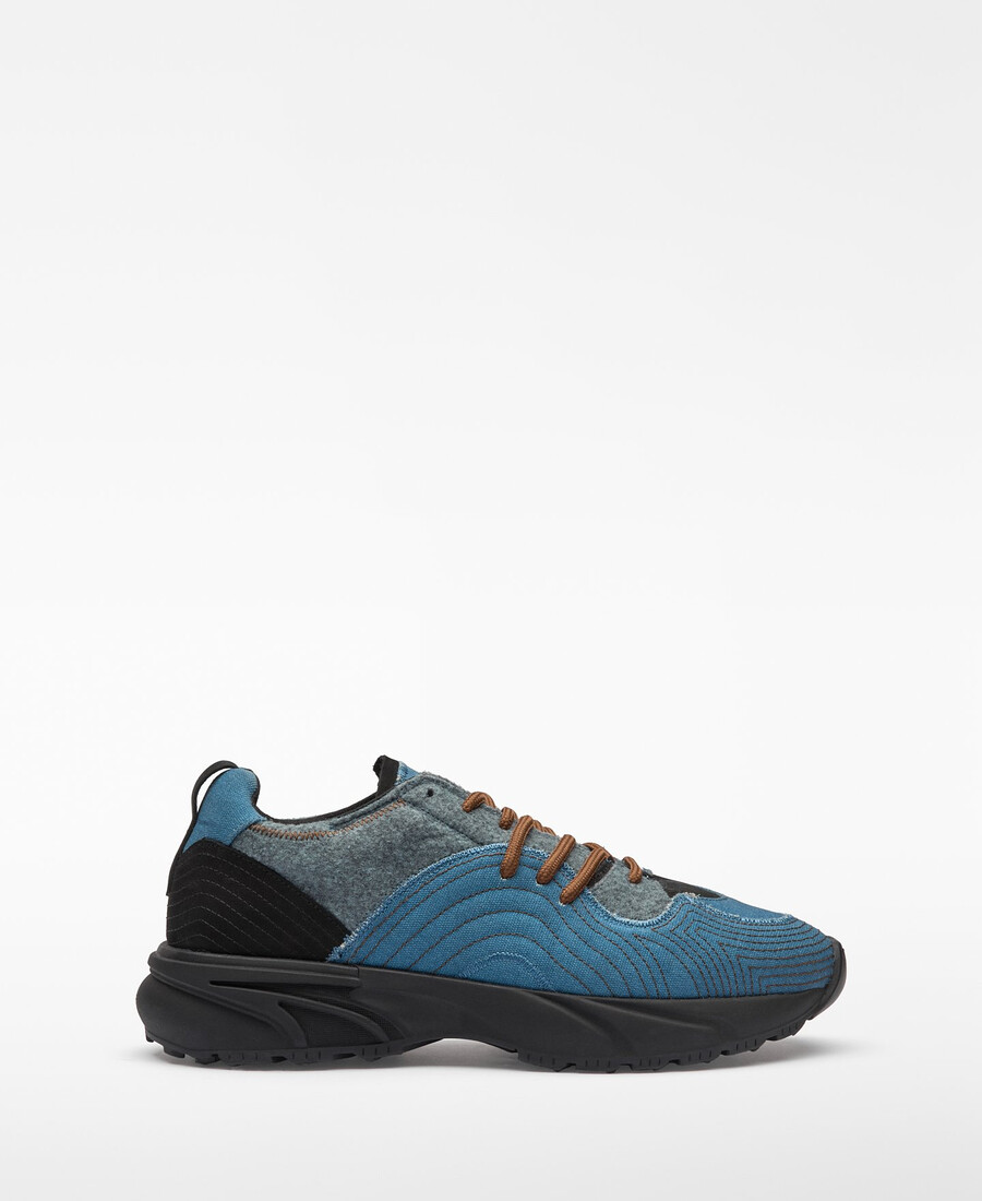 sneaker uomo combinata patchwork