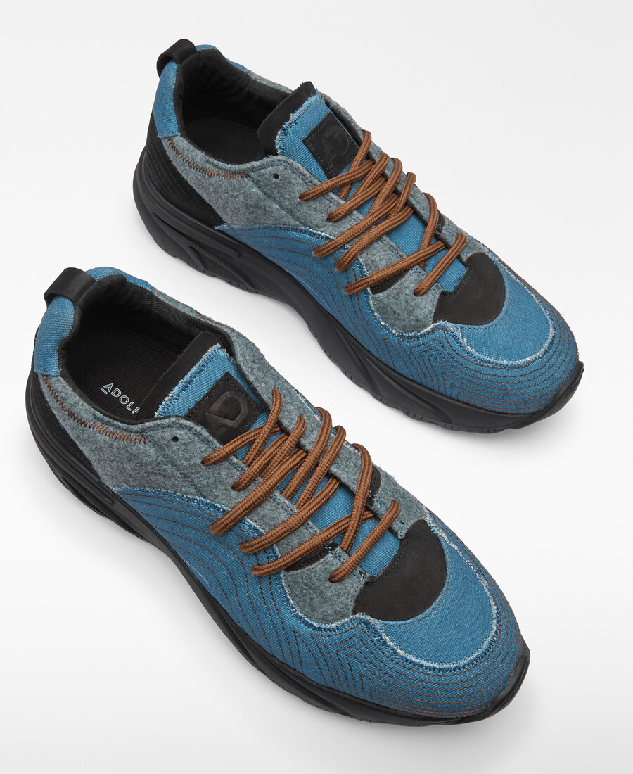 sneaker uomo combinata patchwork