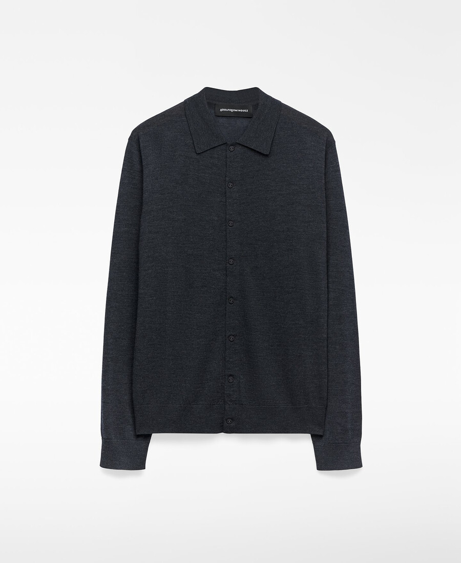 cardigan in lana merino uomo