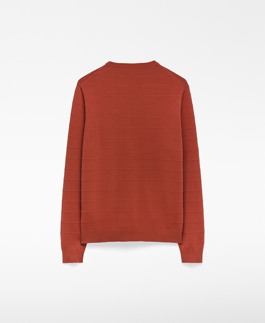 maglione uomo in maglia strutturata a righe