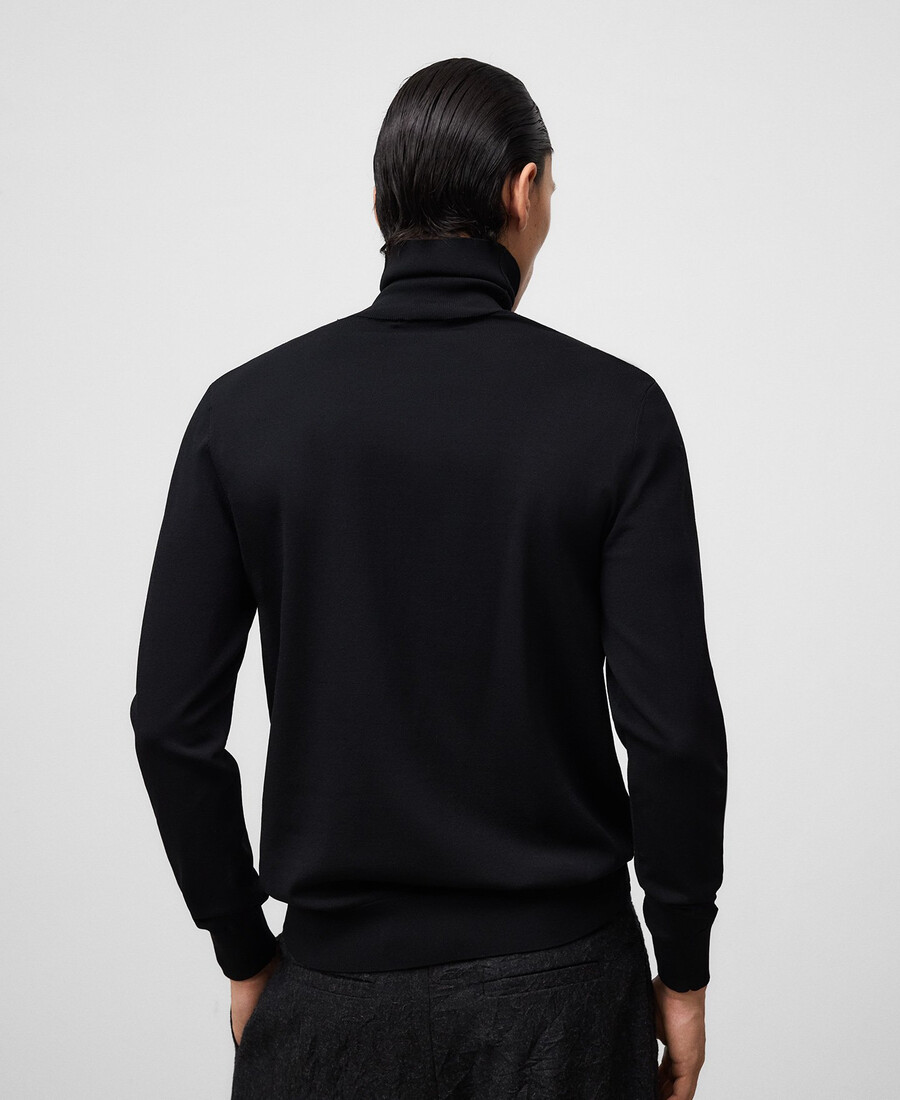 maglione a collo alto slim fit da uomo