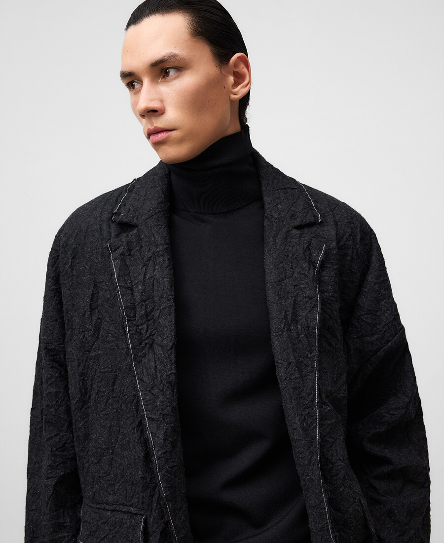 maglione a collo alto slim fit da uomo