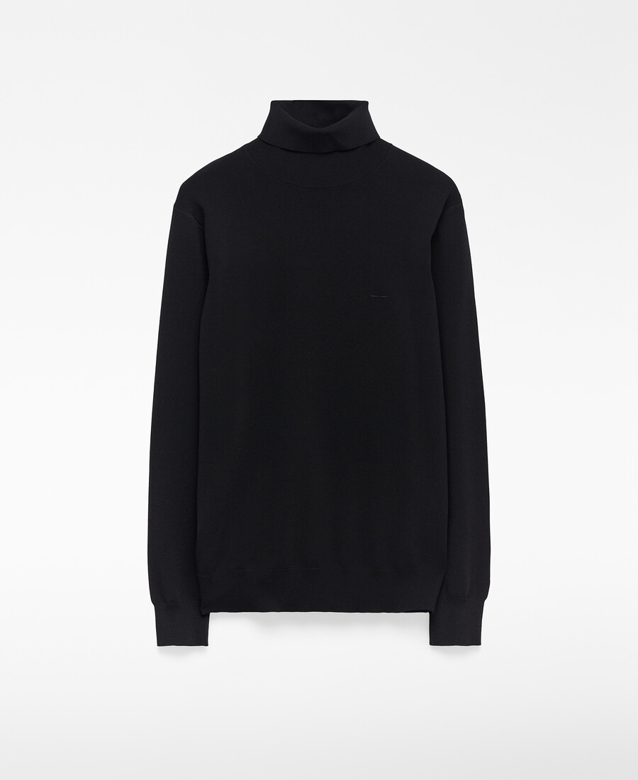 maglione a collo alto slim fit da uomo