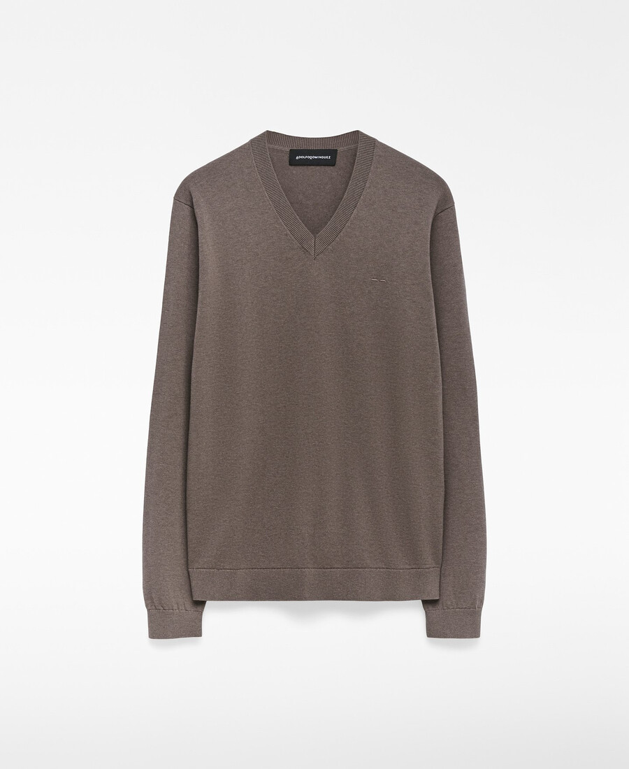 maglione uomo con scollo a v vestibilità regolare