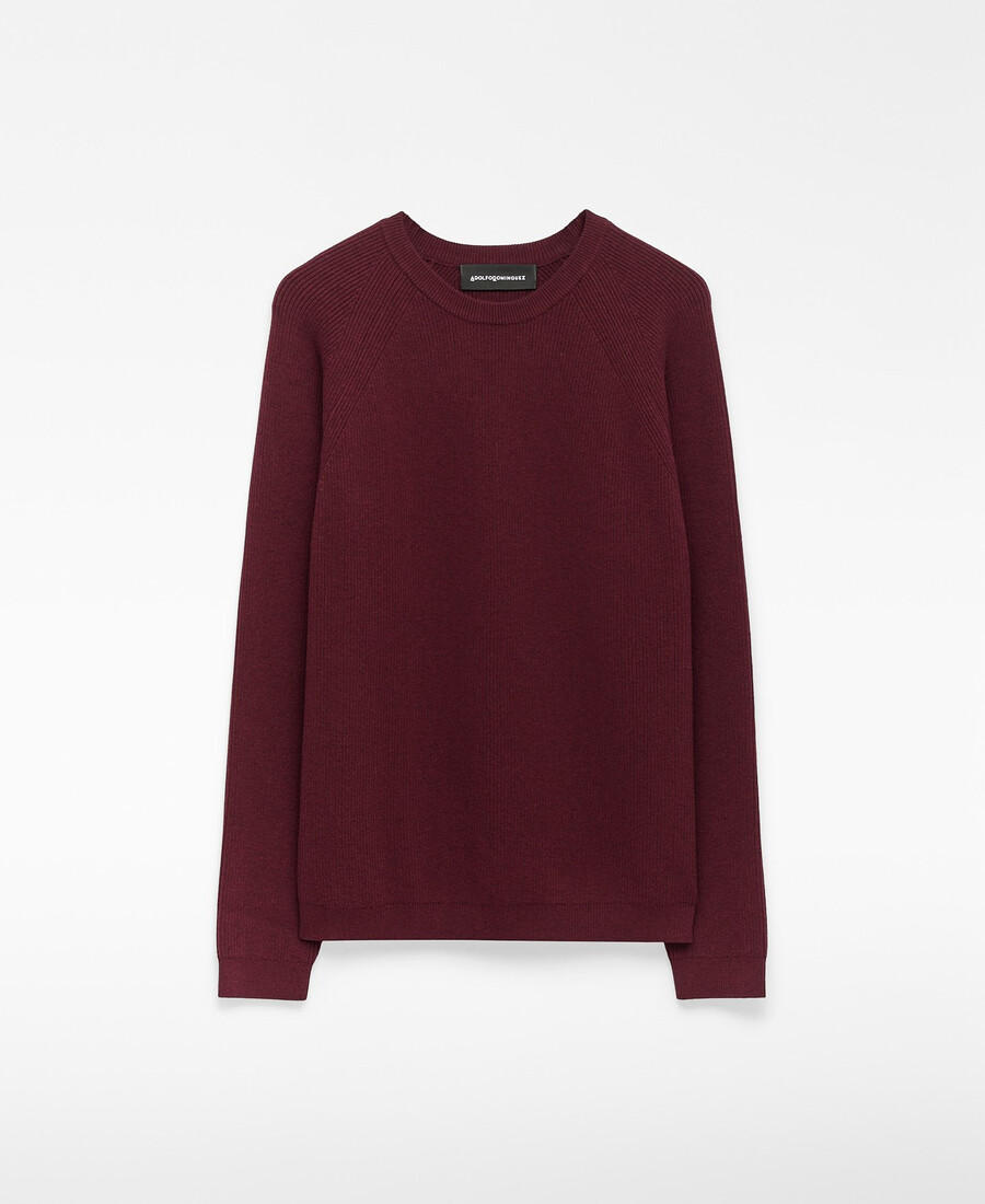 maglione girocollo in maglia da uomo