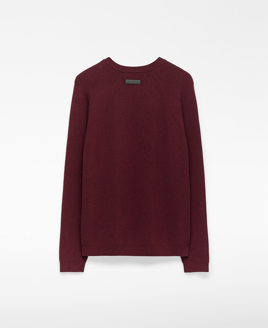 maglione girocollo in maglia da uomo