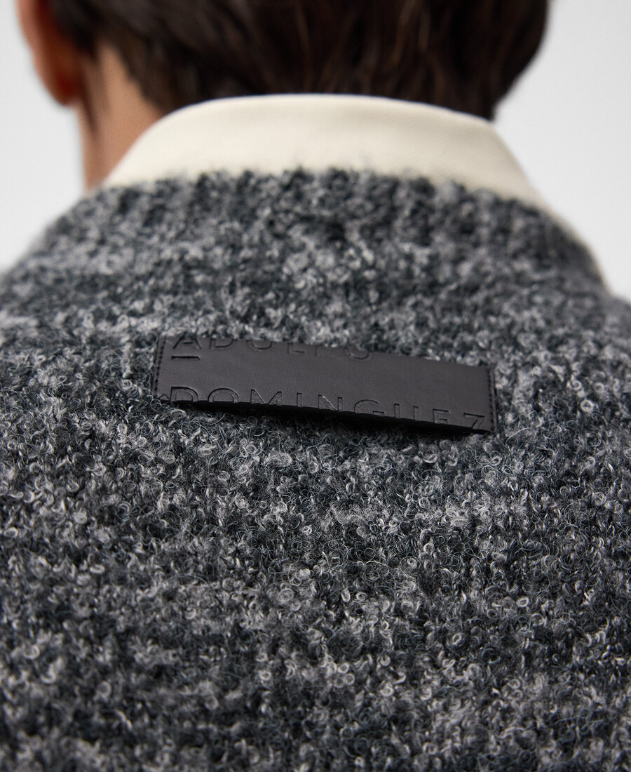 maglione da uomo in spugna melange