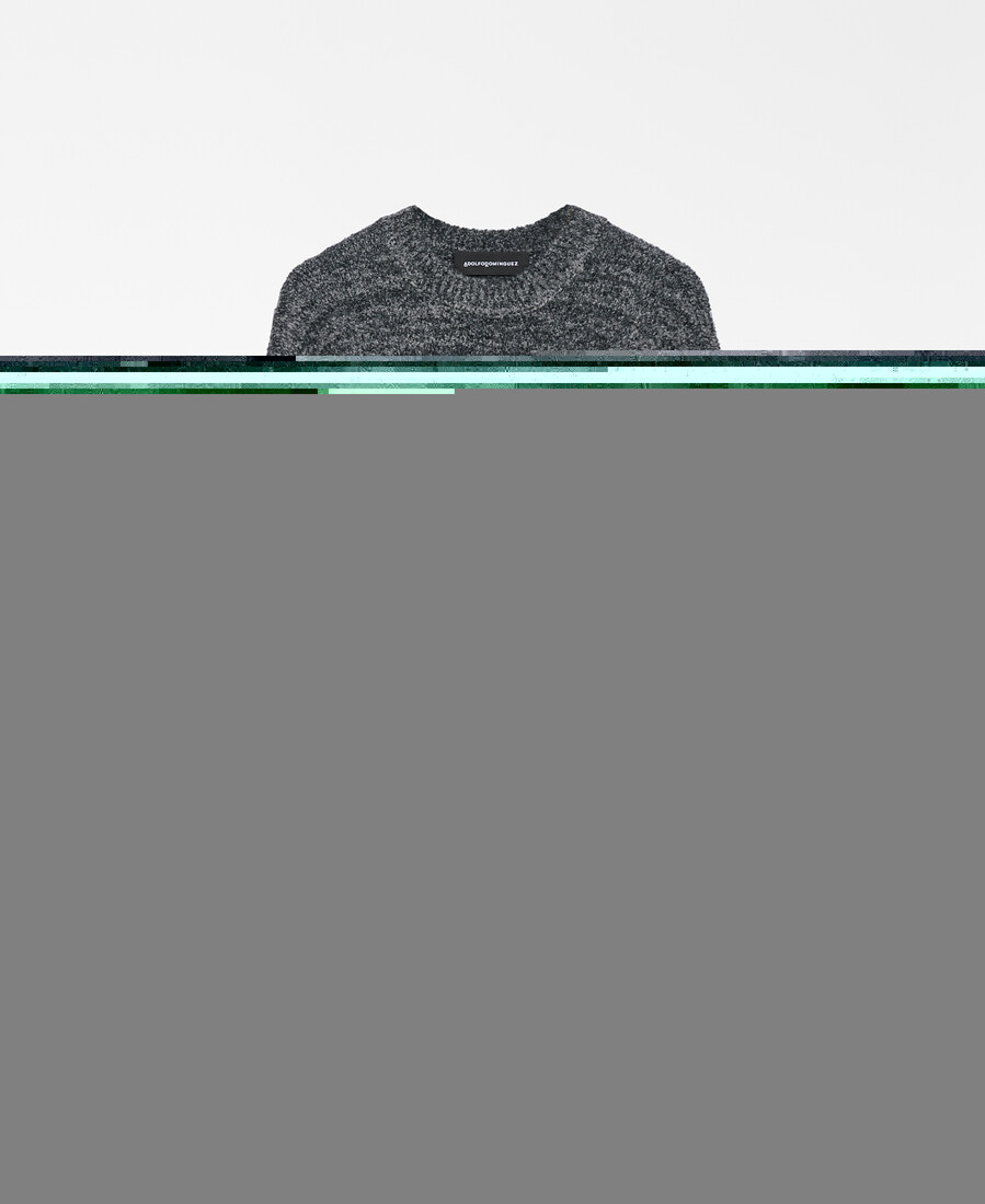 maglione da uomo in spugna melange