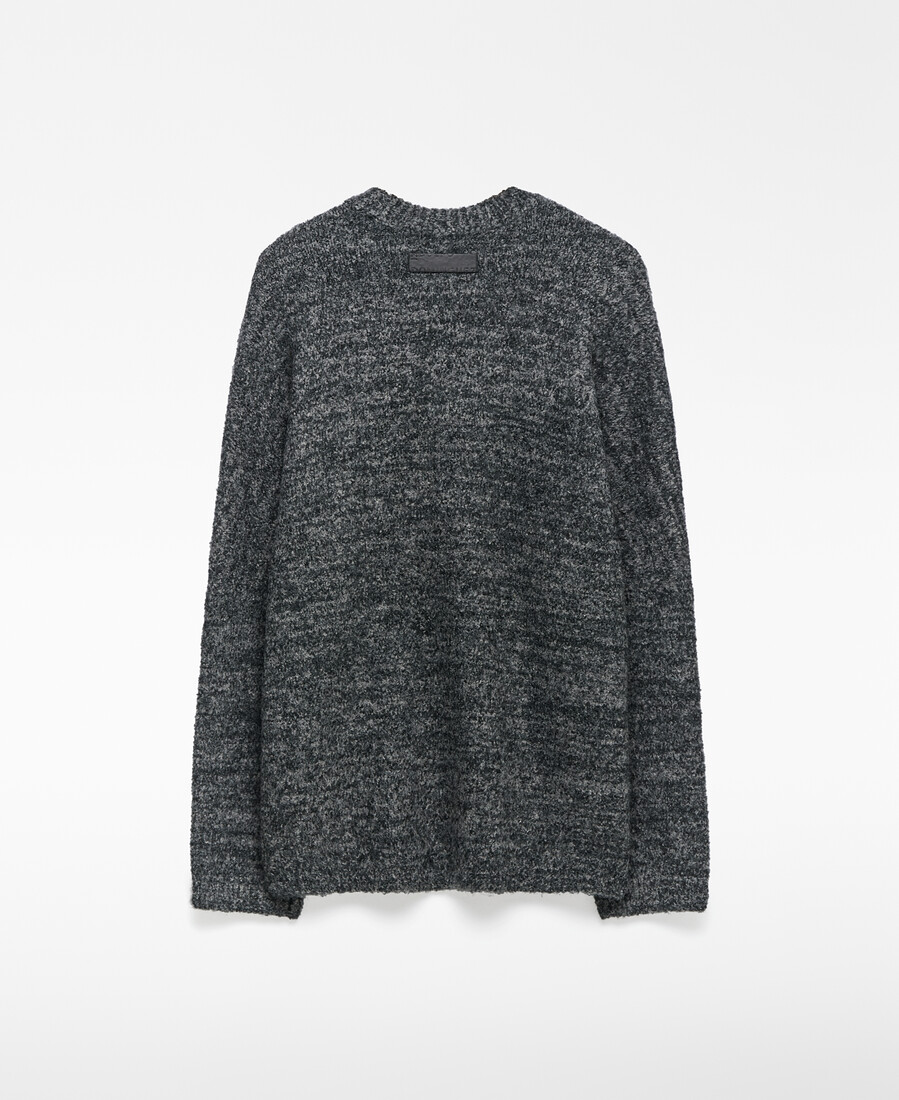 maglione da uomo in spugna melange