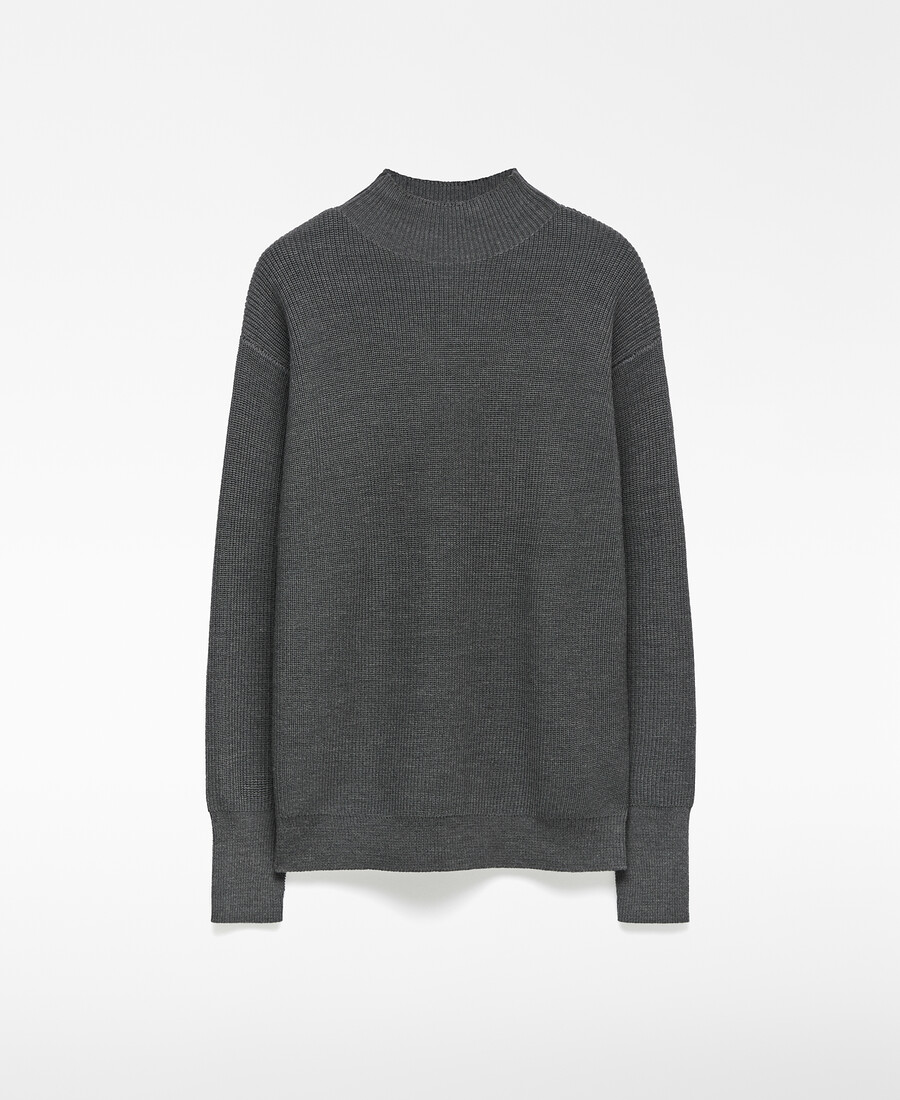 maglione da uomo in maglia con colletto perkins