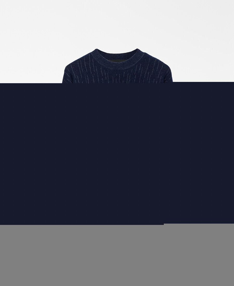 maglione a righe in maglia da uomo