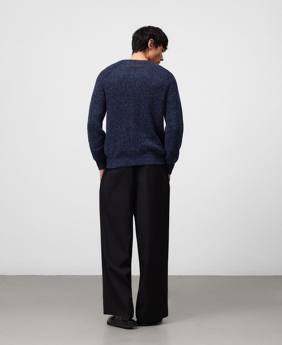 maglione mélange in cotone biologico da uomo