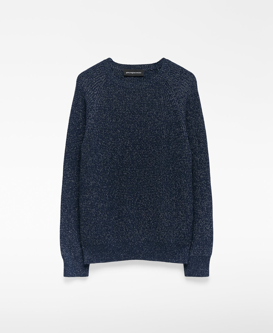 maglione mélange in cotone biologico da uomo