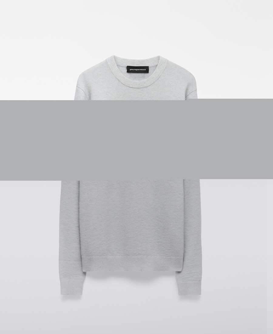 maglione girocollo in maglia melange da uomo