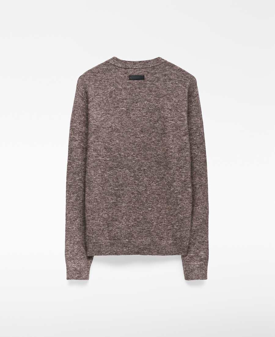 maglione lavorato a maglia con mohair e lana uomo