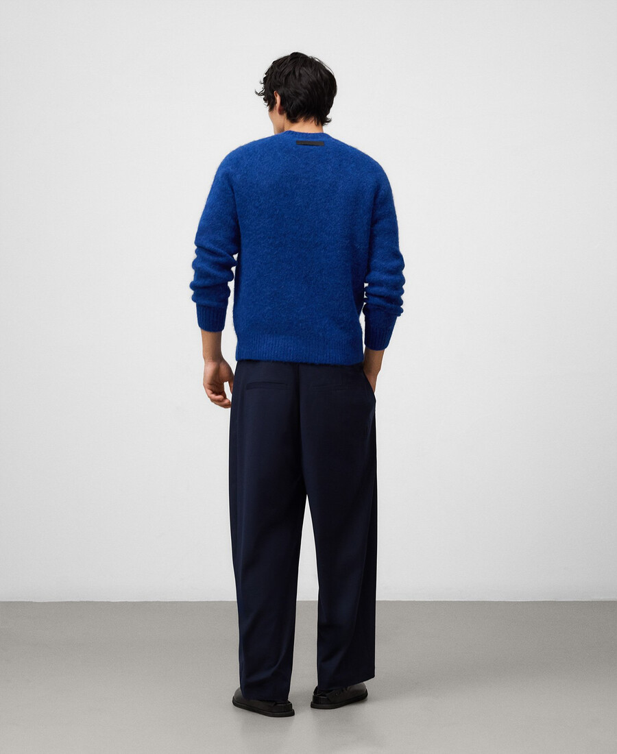 maglione girocollo in maglia da uomo