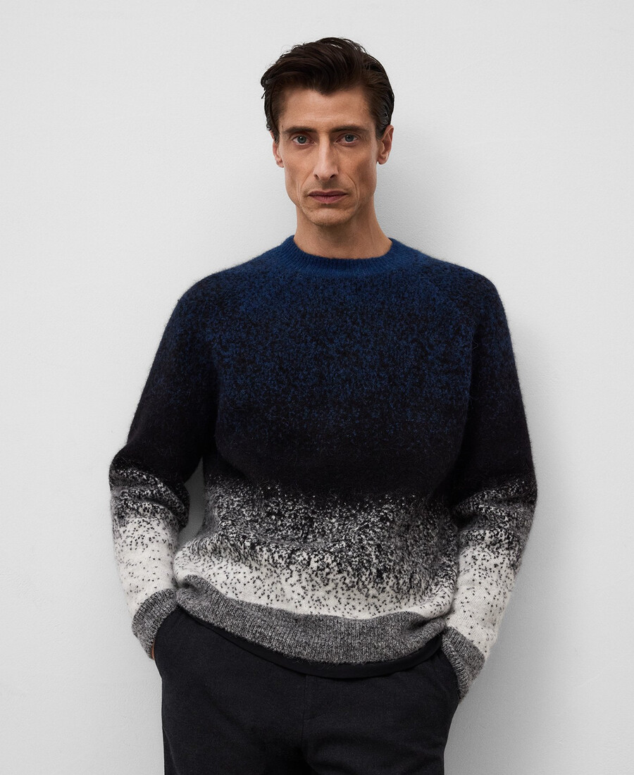 maglione in maglia sfumata da uomo
