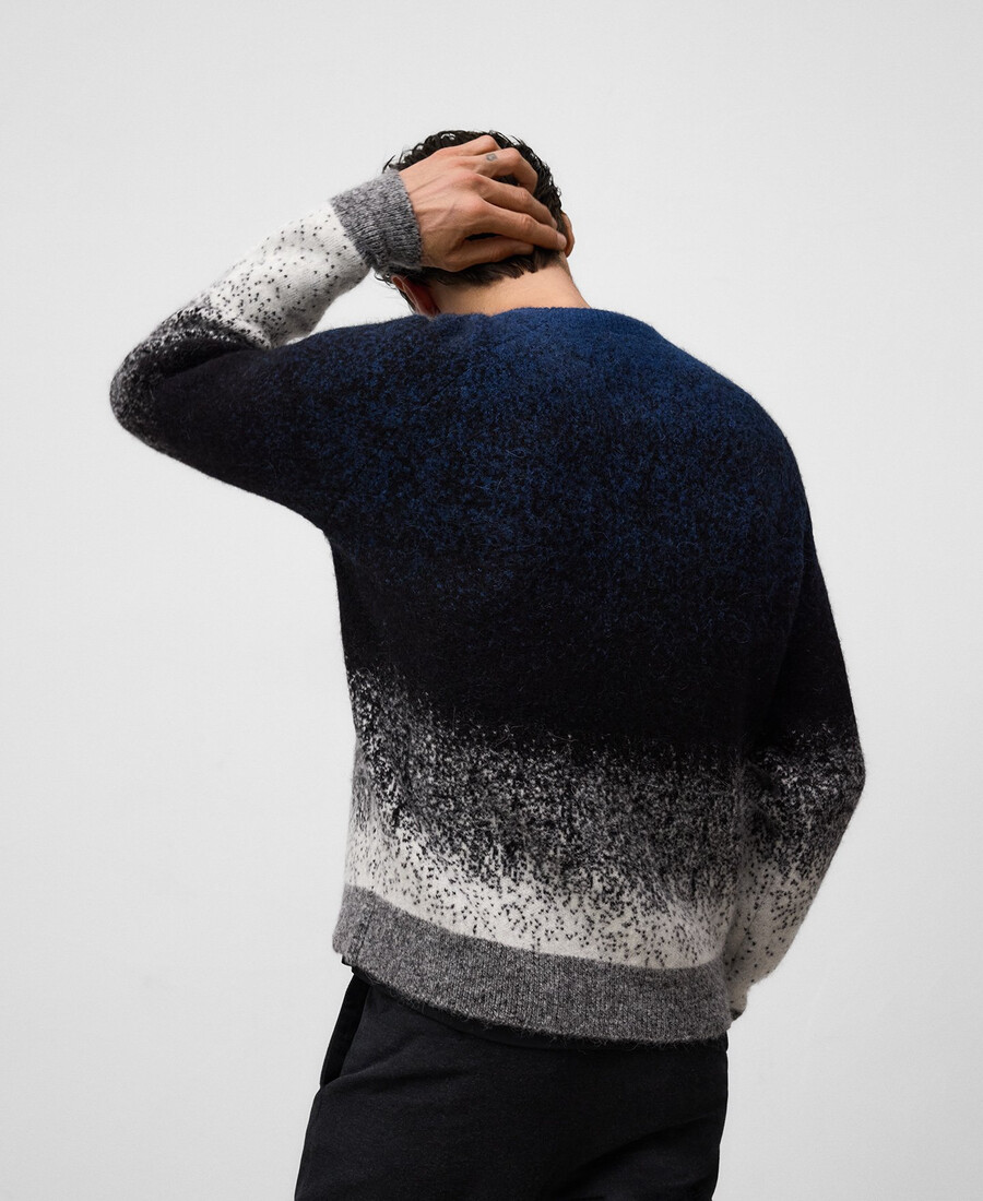 maglione in maglia sfumata da uomo