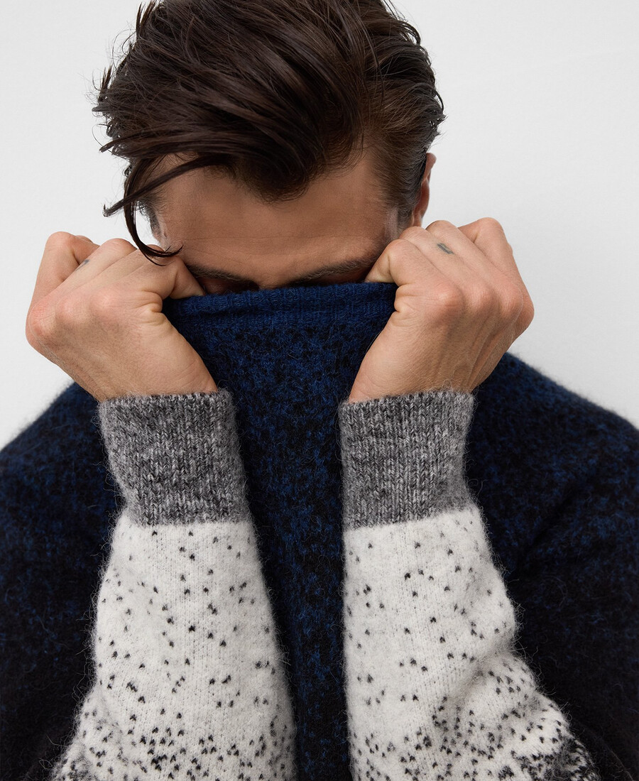 maglione in maglia sfumata da uomo