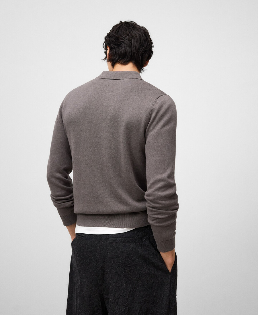 polo da uomo a maniche lunghe vestibilità regolare