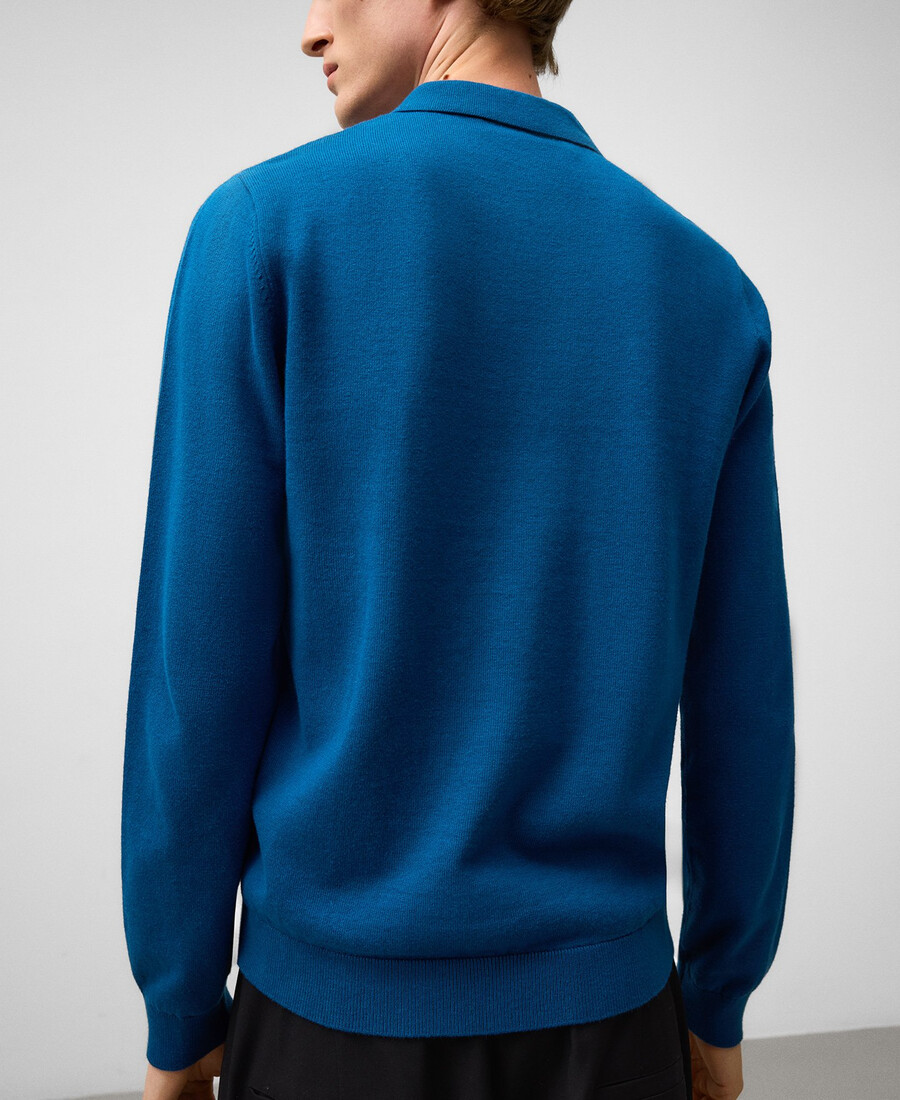 polo da uomo a maniche lunghe vestibilità regolare