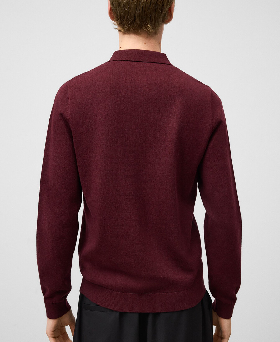 polo da uomo a maniche lunghe vestibilità regolare