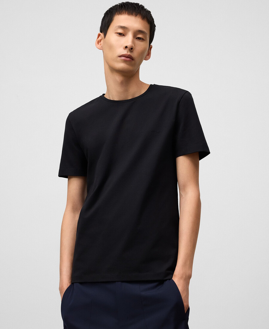 t-shirt slim fit in cotone biologico da uomo