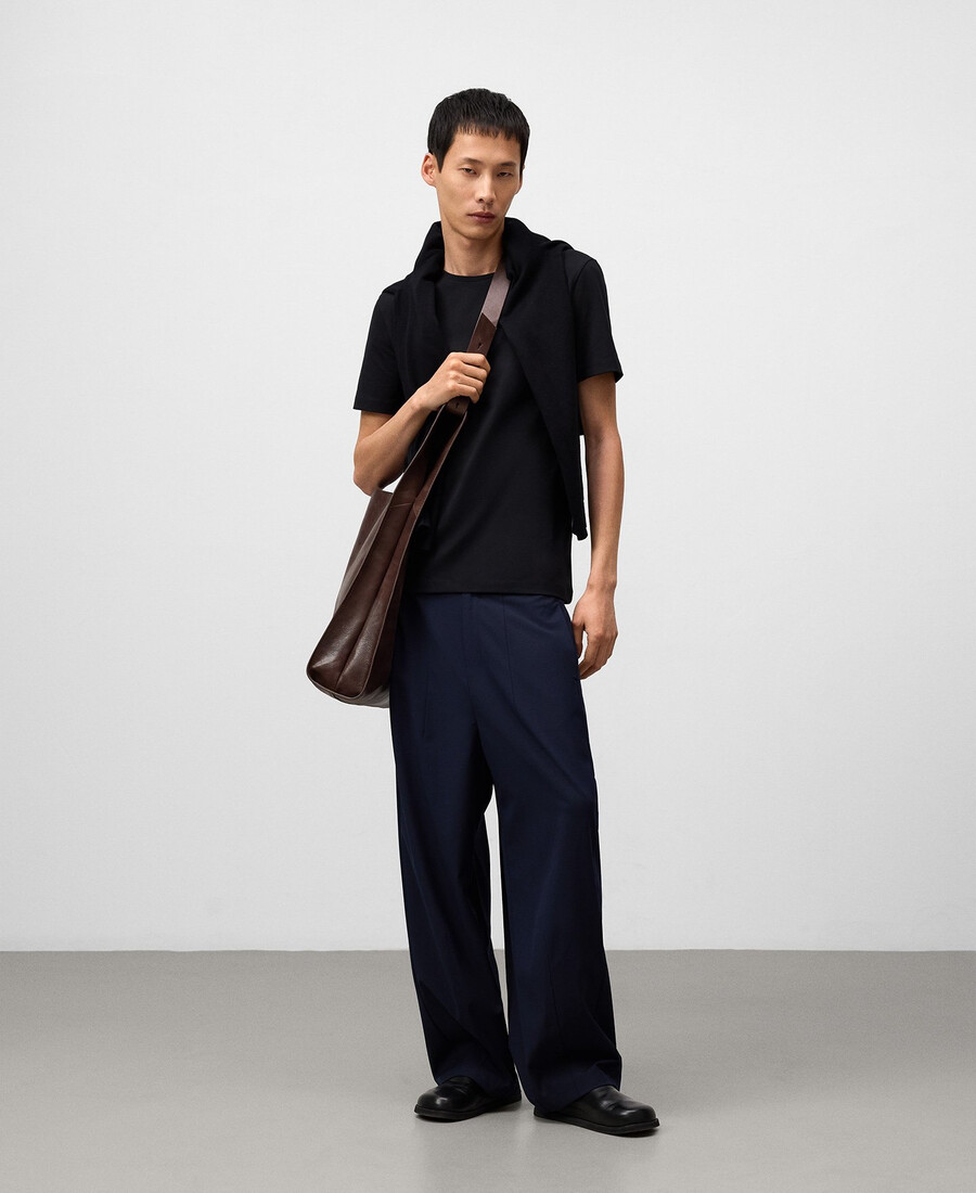 t-shirt slim fit in cotone biologico da uomo