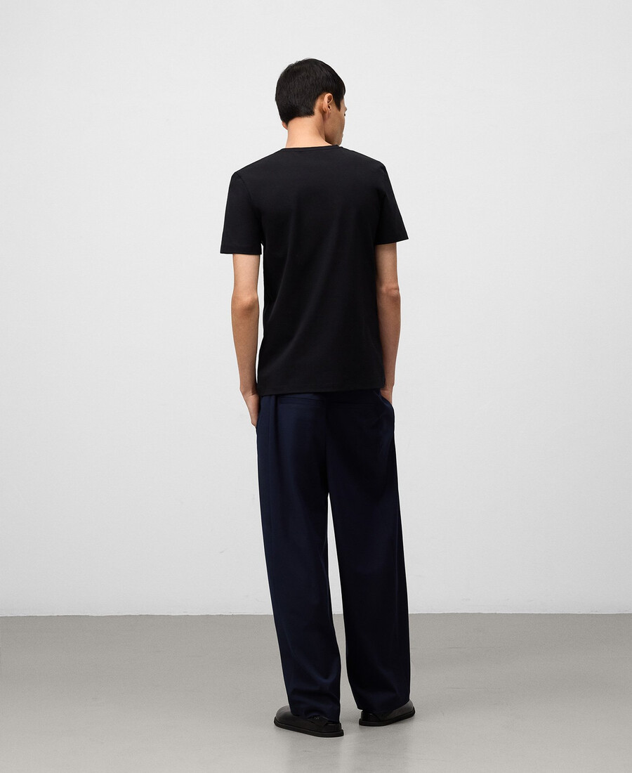 t-shirt slim fit in cotone biologico da uomo