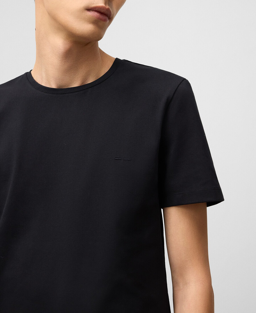 t-shirt slim fit in cotone biologico da uomo