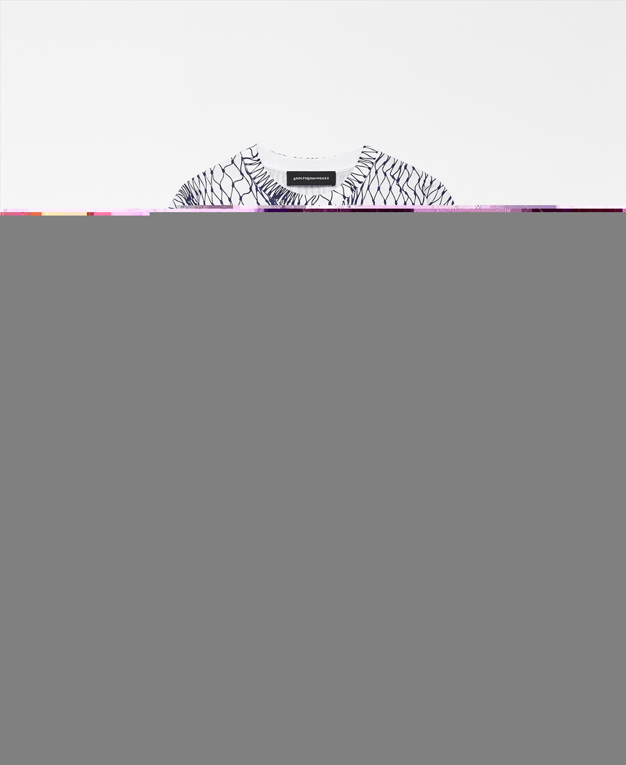 t-shirt uomo stampata in rete