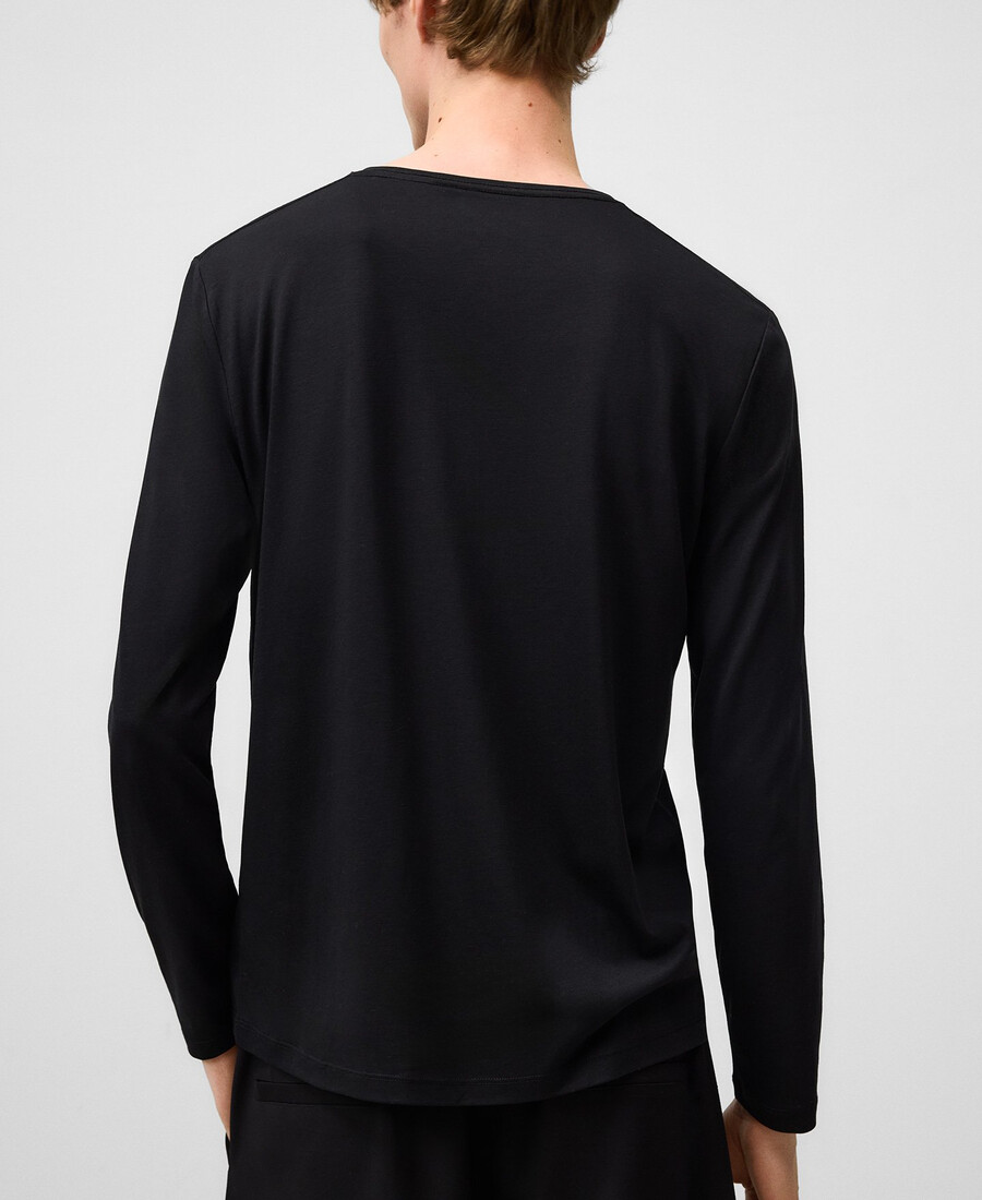 t-shirt uomo manica lunga vestibilità regolare
