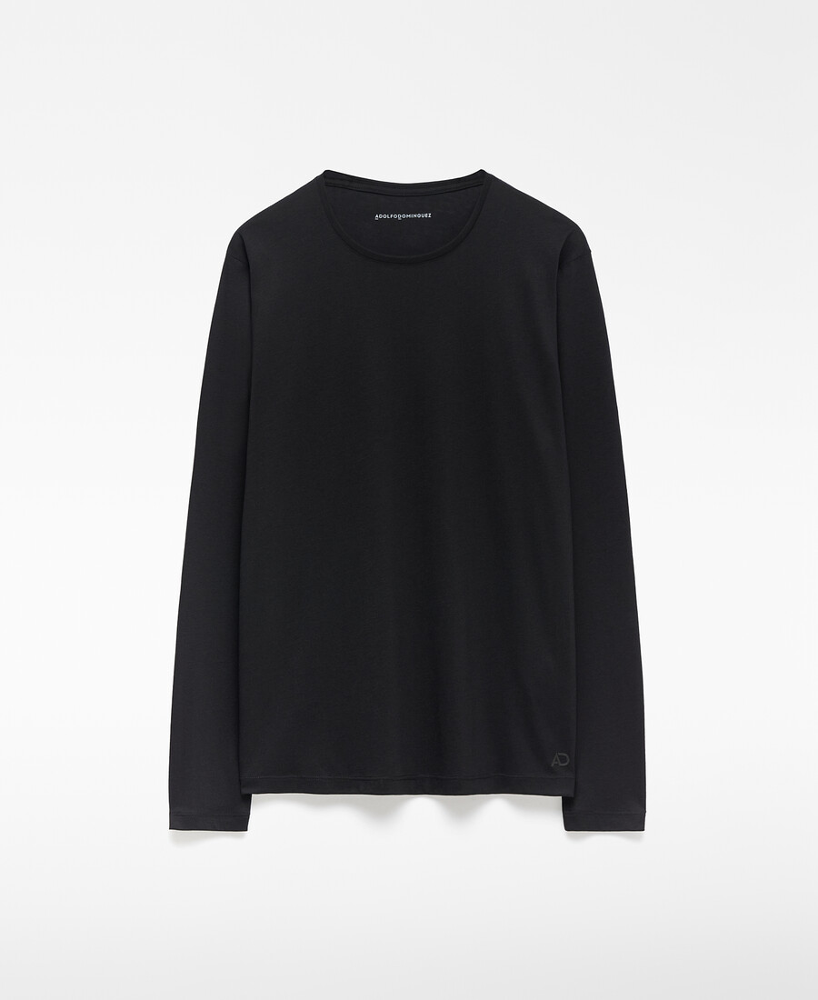 t-shirt uomo manica lunga vestibilità regolare
