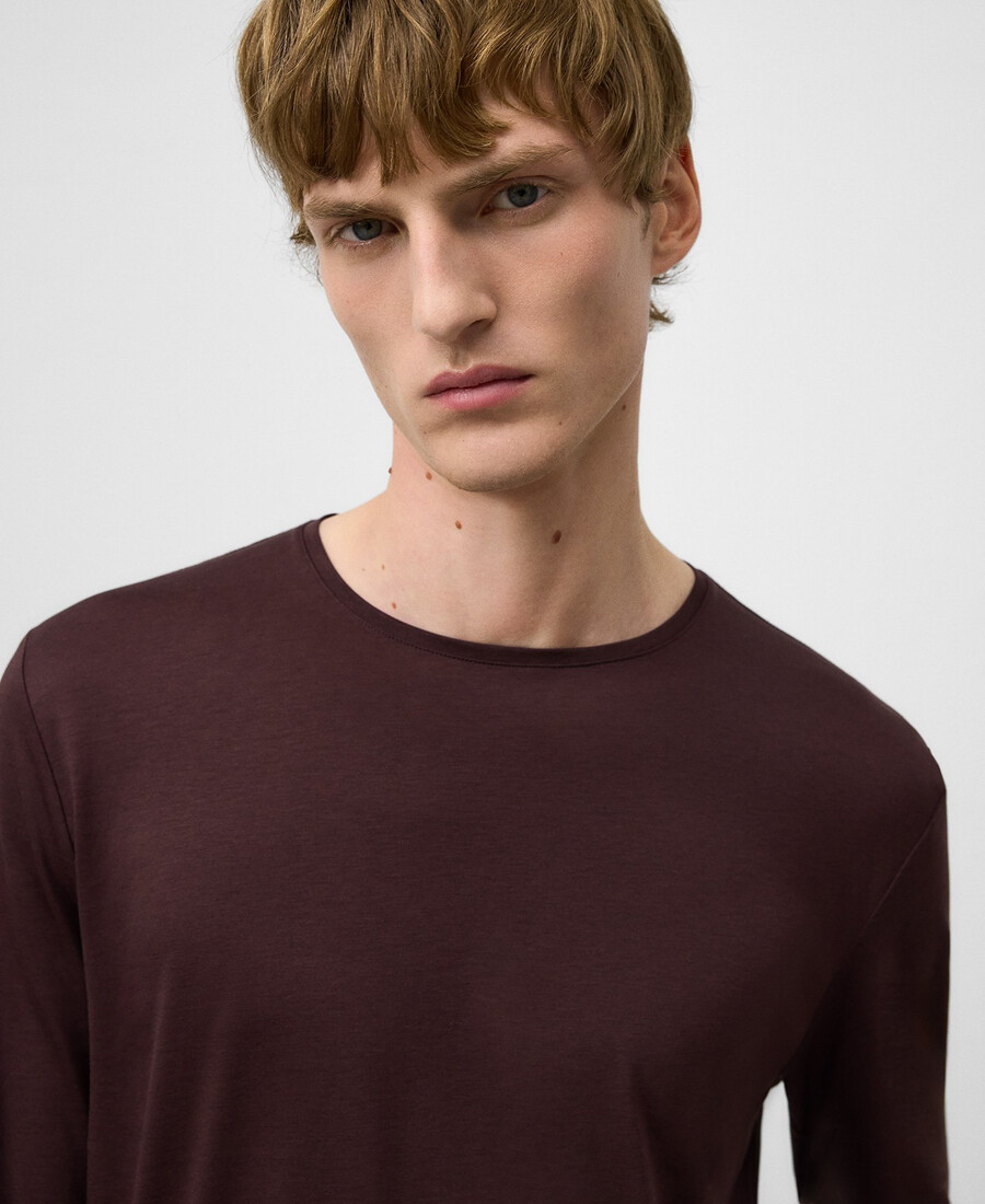 t-shirt uomo manica lunga vestibilità regolare