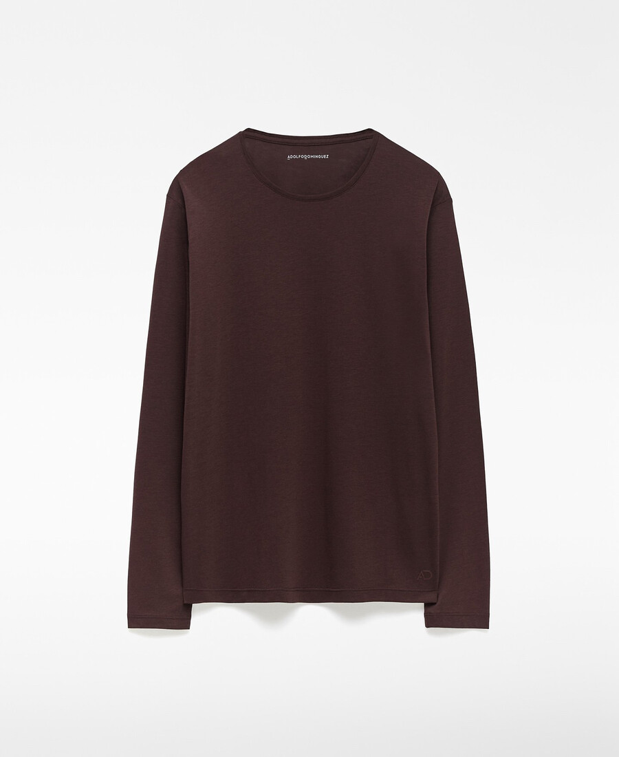 t-shirt uomo manica lunga vestibilità regolare