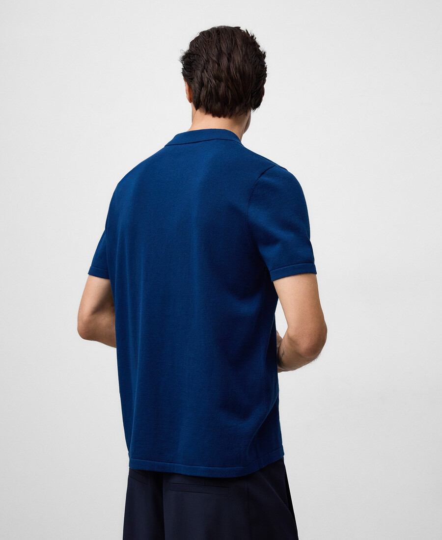 polo da uomo in mélange vestibilità regolare