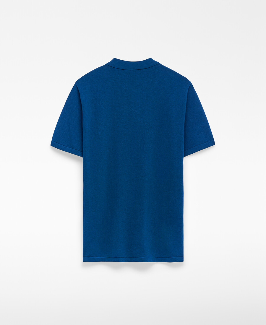 polo da uomo in mélange vestibilità regolare
